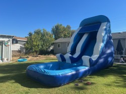 15ft Blue and White Slide