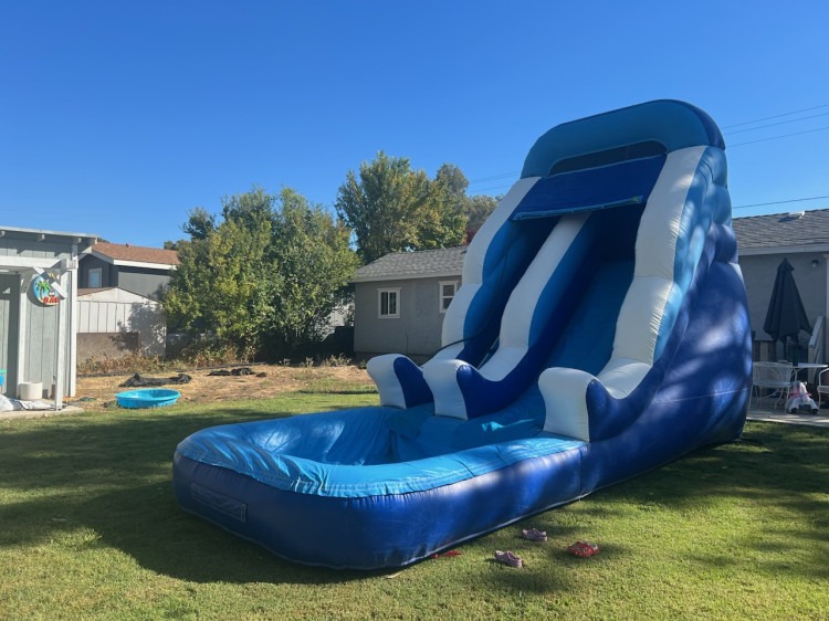 15ft Blue and White Slide